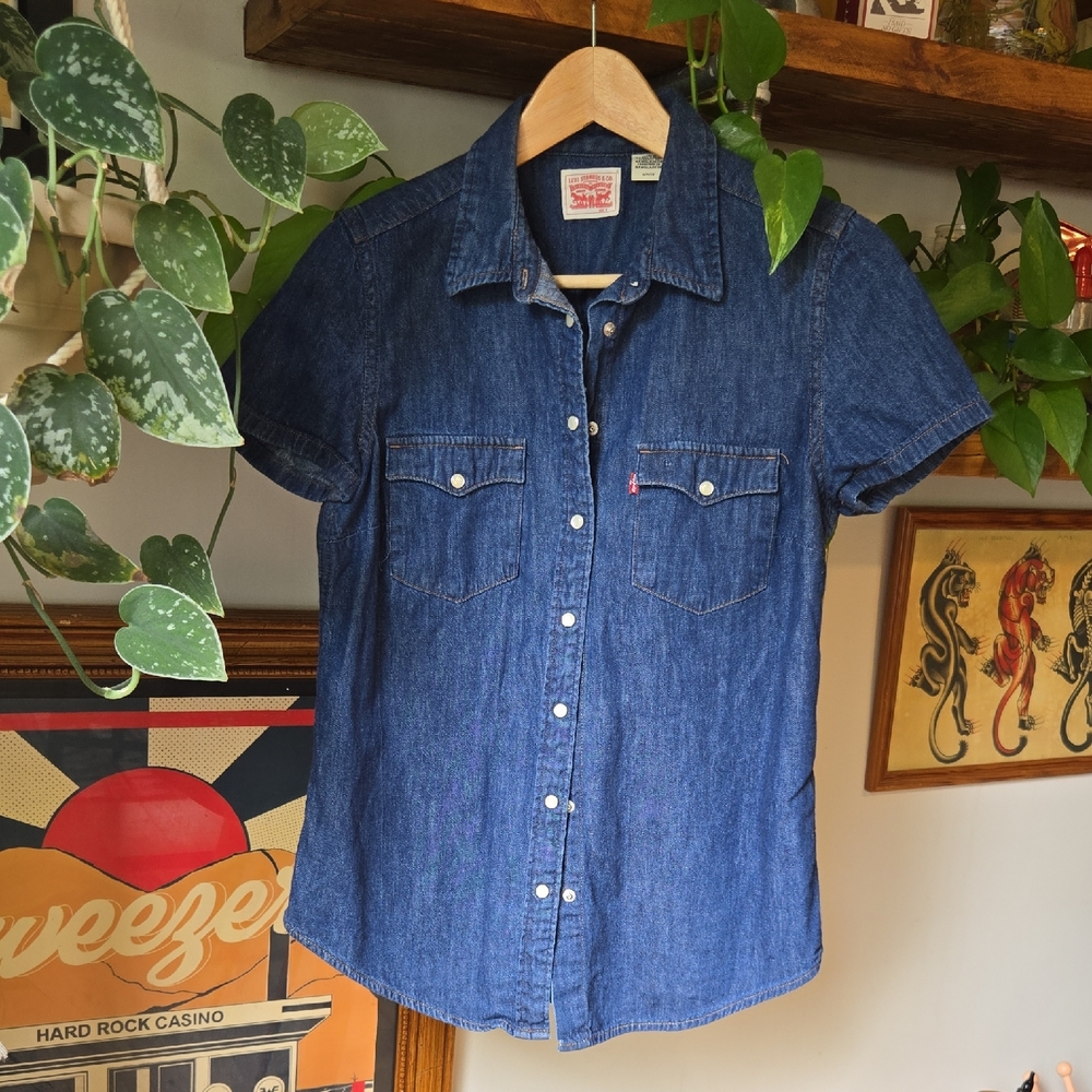 Levi's Indigo Short Sleeve Denim Shirt